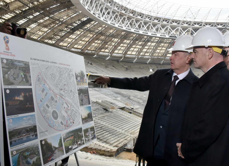 Мэр Москвы Сергей Собянин сообщил, что Москва готовится к Чемпионату мира по футболу с опережением графика