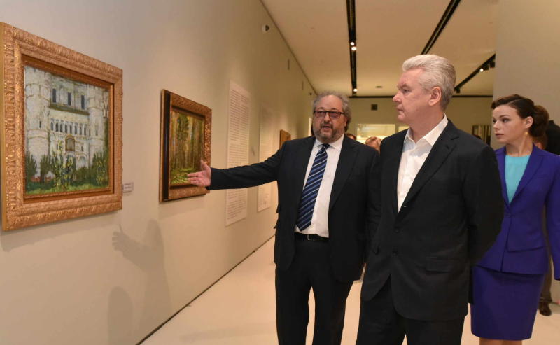 Мэр Москвы Сергей Собянин осмотрел новый частный Музей русского импрессионизма