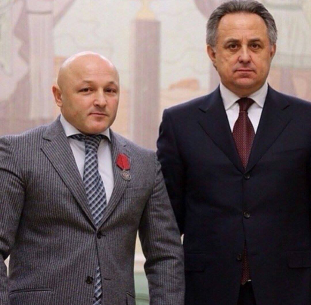 Ислам Калаев и министр спорта РФ Виталий Мутко