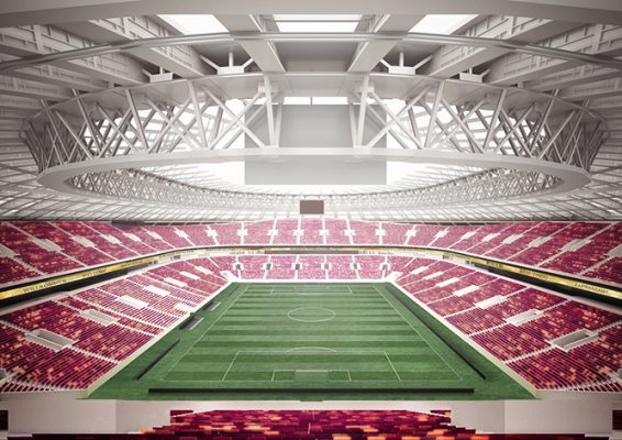 Главная арена чемпионата мира по футболу 2018 окрасится в цвета московского Кремля