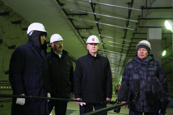 Собянин: Строительство метро “Ломоносовский проспект” вошло в завершающую стадию